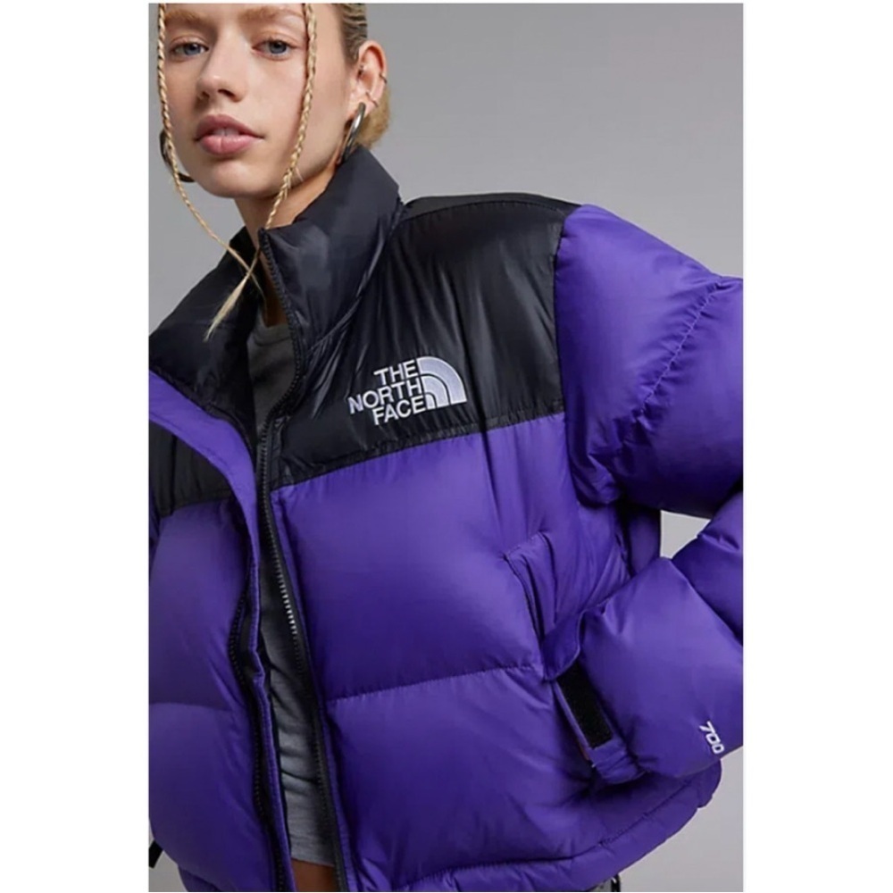 Urban Outfitters x North Face Nuptse Cropped Puffer Jacket Size Small NEW - Picture 1 of 13